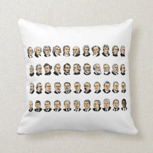Barack Obama - Presidents Of The United States Throw Pillow