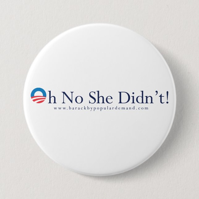 Barack Obama Primary Button (Front)