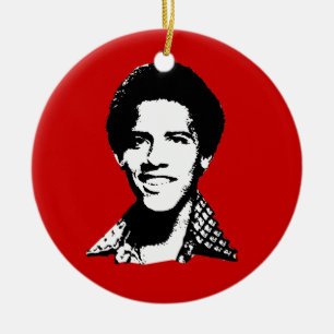 Barack Obama retro Ceramic Ornament