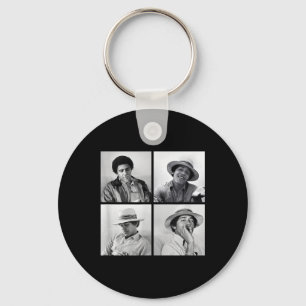 Barack Obama Retro Vintage Young Obama Smoking In Keychain