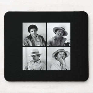 Barack Obama Retro Vintage Young Obama Smoking In  Mouse Pad