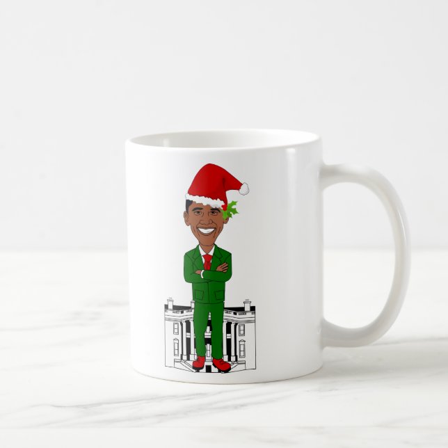 barack obama santa claus coffee mug (Right)