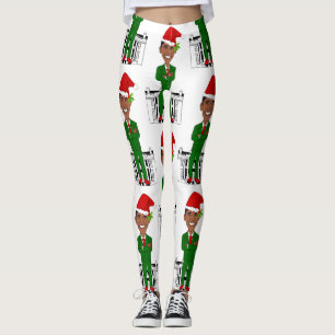 barack obama santa claus leggings