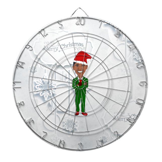 barack obama santa dartboard (Front)