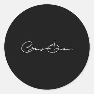 Barack Obama Signature Classic Round Sticker
