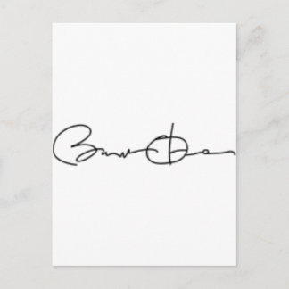 Barack Obama Signature Postcard