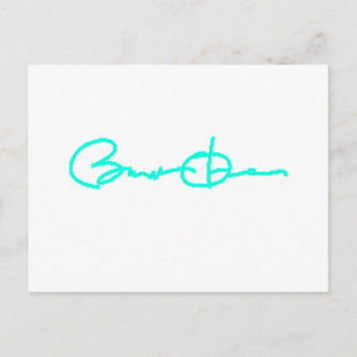 Barack Obama Signature Series (Light Blue) Postcard