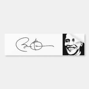 BARACK OBAMA SIGNED AUTOGRAPH.png Bumper Sticker