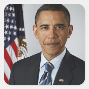 Barack Obama Square Sticker