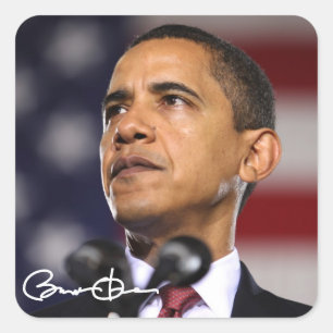 Barack Obama Square Sticker