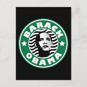 Barack Obama Star Caffeine Postcard