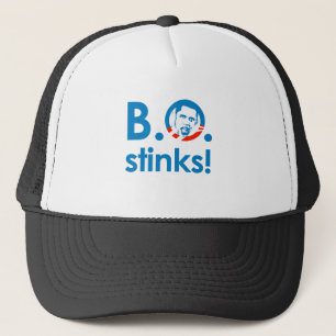 BARACK OBAMA STINKS TRUCKER HAT
