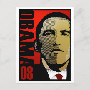 Barack Obama Super Hero Postcard