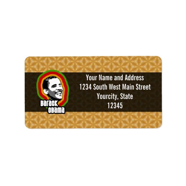 Barack Obama Throwback Label (Front)