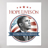 Barack Obama Tribute Art Hope Lives On T-shirt.png