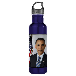 Barack Obama US President White House Portrait  710 Ml Water Bottle