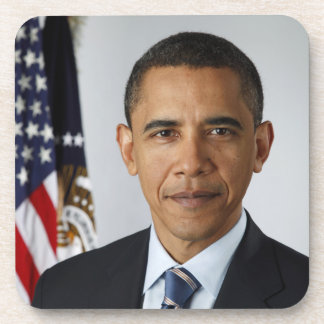 Barack Obama US President White House Portrait Coaster