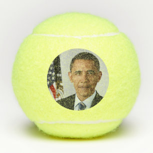 Barack Obama US President White House Portrait Tennis Balls