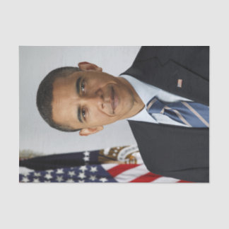Barack Obama US President White House Portrait  Tissue Paper