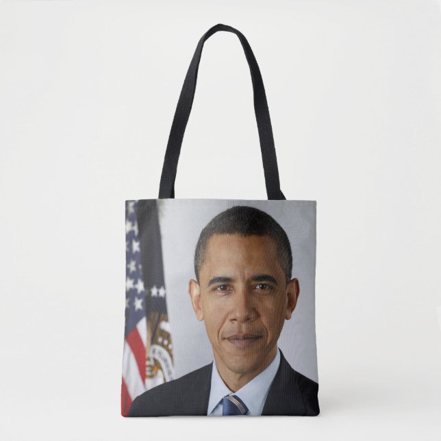 Barack Obama US President White House Portrait  Tote Bag (Front)