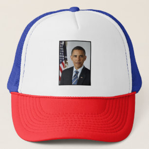 Barack Obama US President White House Portrait Trucker Hat