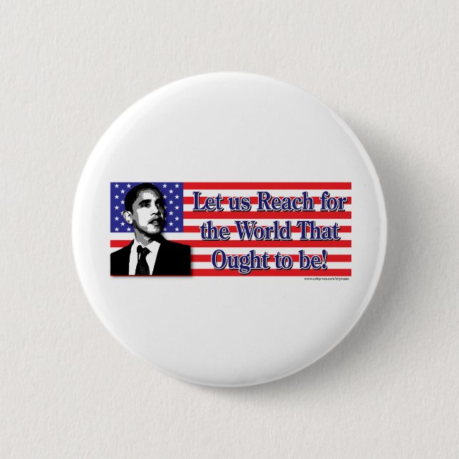 Barack Obama/USA 2 Inch Round Button (Front)