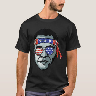 Barack Obama Usa Gles Bandana Patriotic Proud Demo T-Shirt