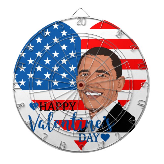 barack obama valentine dartboard (Front)