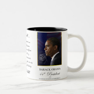 Barack Obama with John F Kennedy - Mug
