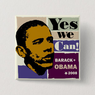 Barack Obama "Yes We Can!" Button