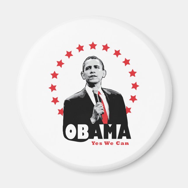 Barack Obama - Yes We Can Magnet (Front)