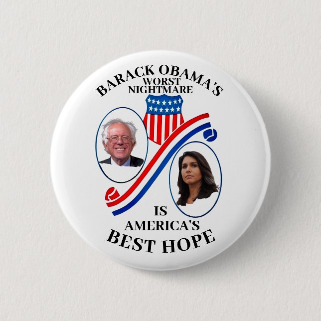 Barack Obama's Worst Nightmare 2 Inch Round Button (Front)