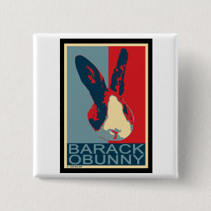 Barack Obunny 2 Inch Square Button