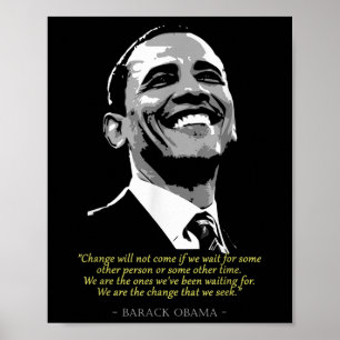 Barack President Obama Quote  Poster