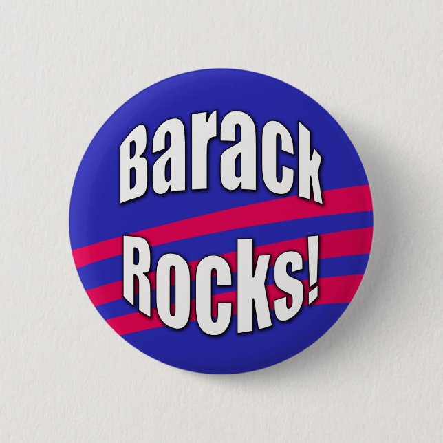 Barack Rocks! Button (Front)