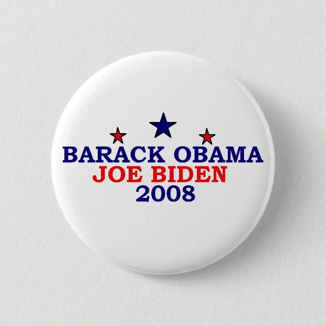 Barack Stars 2 Inch Round Button (Front)