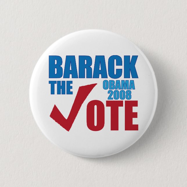 Barack the Vote Obama 2008 Election Campaign 2 Inch Round Button (Front)