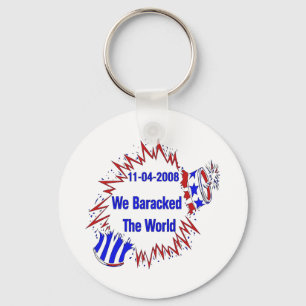 Baracked The World Keychain