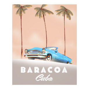 Baracoa Cuba Antique car Photo Print