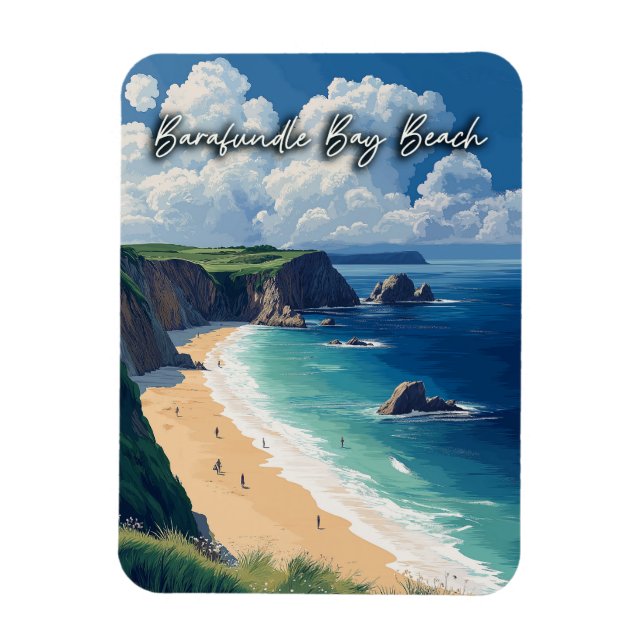 Barafundle Bay Beach Wales  Magnet (Vertical)