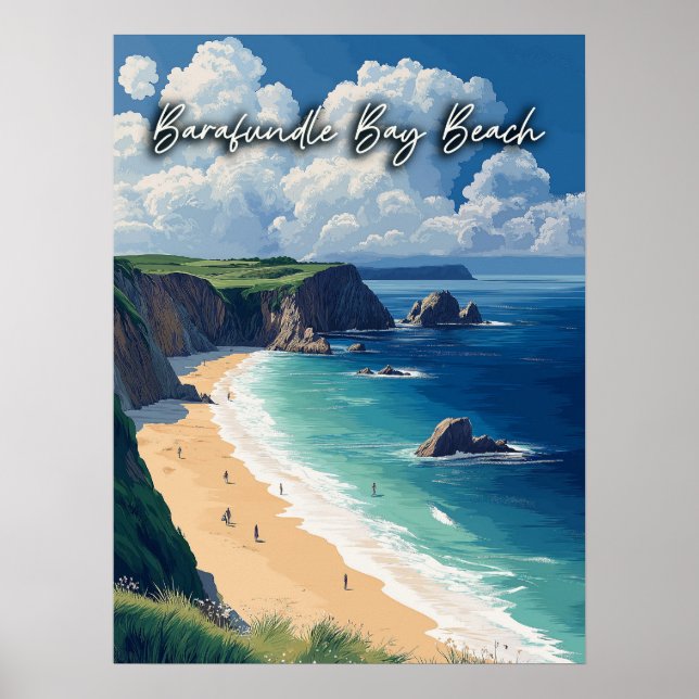Barafundle Bay Beach Wales  Poster (Front)