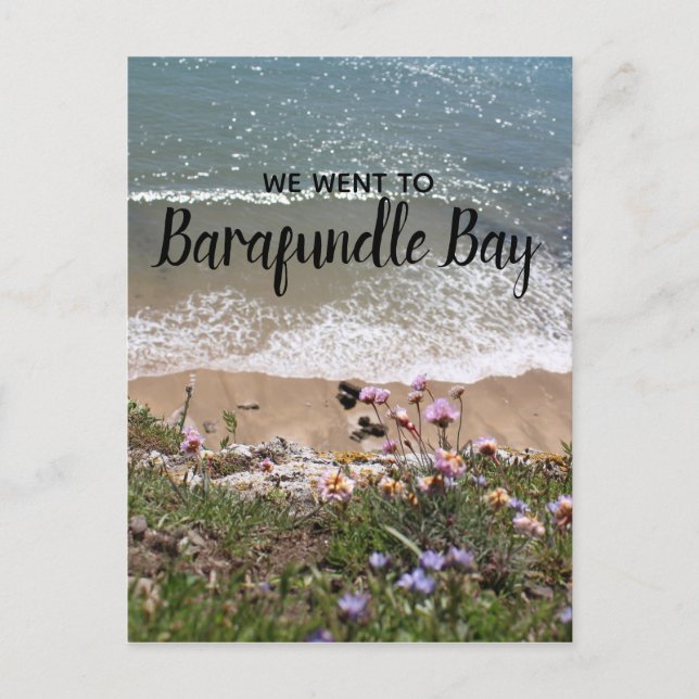 Barafundle Bay Pembrokeshire Wales Landscape Photo Postcard (Front)