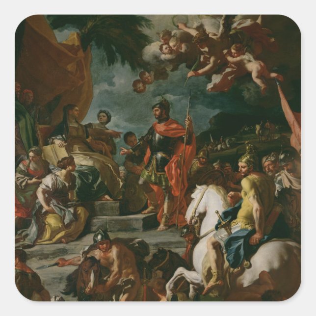 Barak and Deborah Square Sticker (Front)