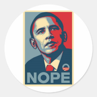 Barak NOPE Classic Round Sticker