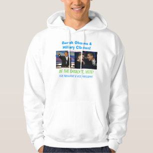 Barak Obama and Hillary Clinton Hoodie