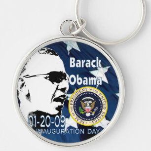 Barak Obama Inauguration Day Keychain