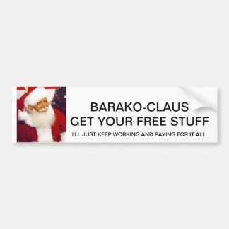 Barako Claus bumper sticker