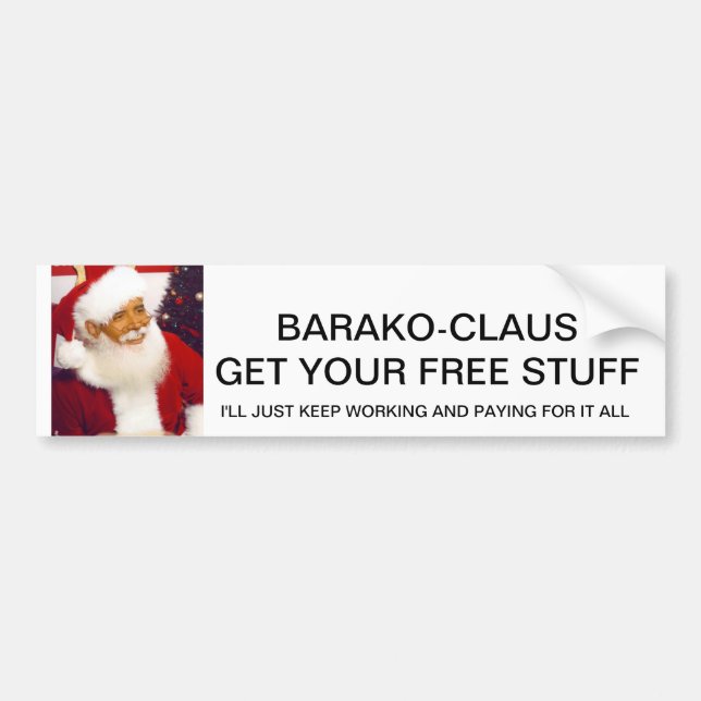 Barako Claus bumper sticker (Front)