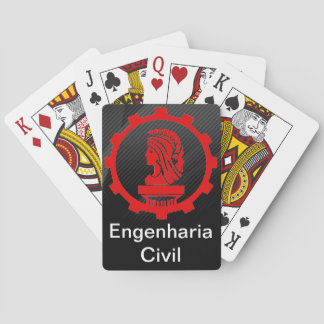 Baralho Poker Engenharia Civil Playing Cards