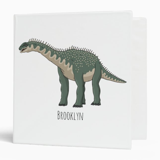 Barapasaurus cartoon illustration  binder (Front/Inside)